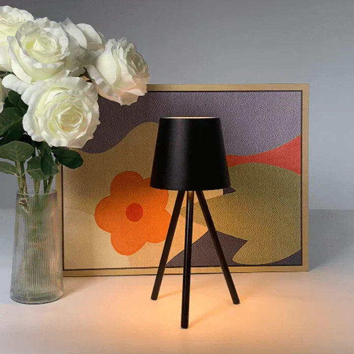 Floroux - Lampe de table LED fine et portable pour un éclairage d'ambiance à la maison