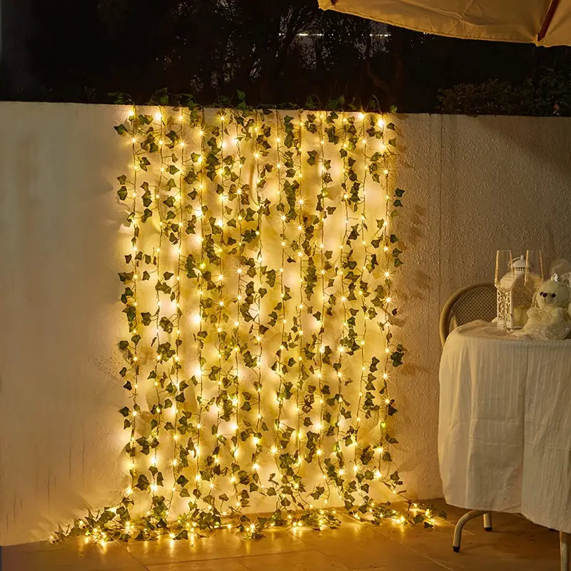 Floroux | Guirlande lumineuse en feuilles LED toute l'année