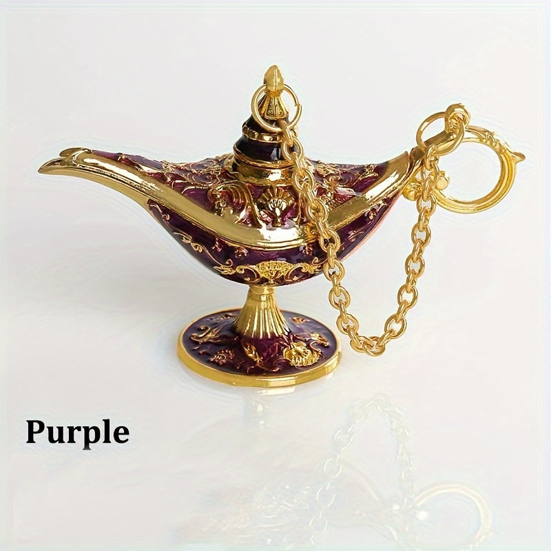 AladdinWish Lamp – Vintage Éclairage à Huile en Métal