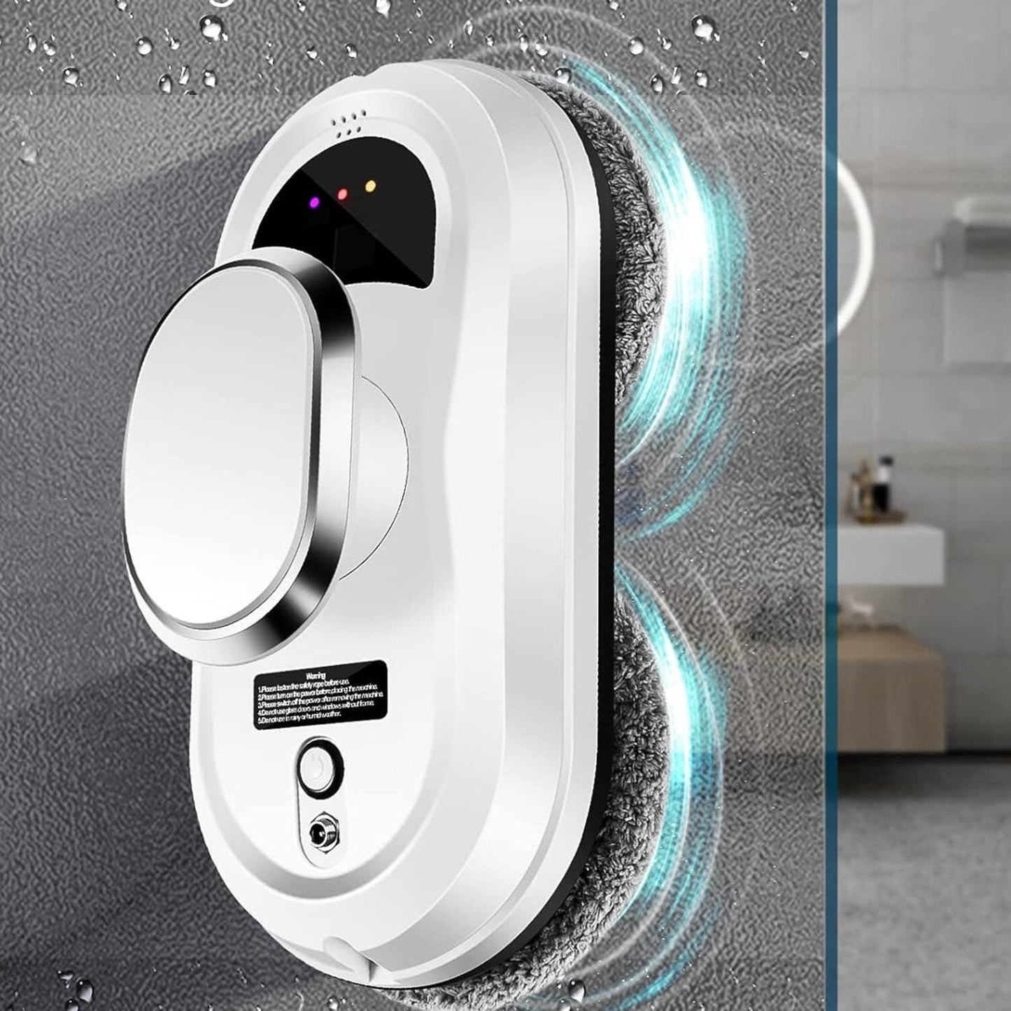 Floroux - Robot de nettoyage de fenêtres intelligent avec télécommande