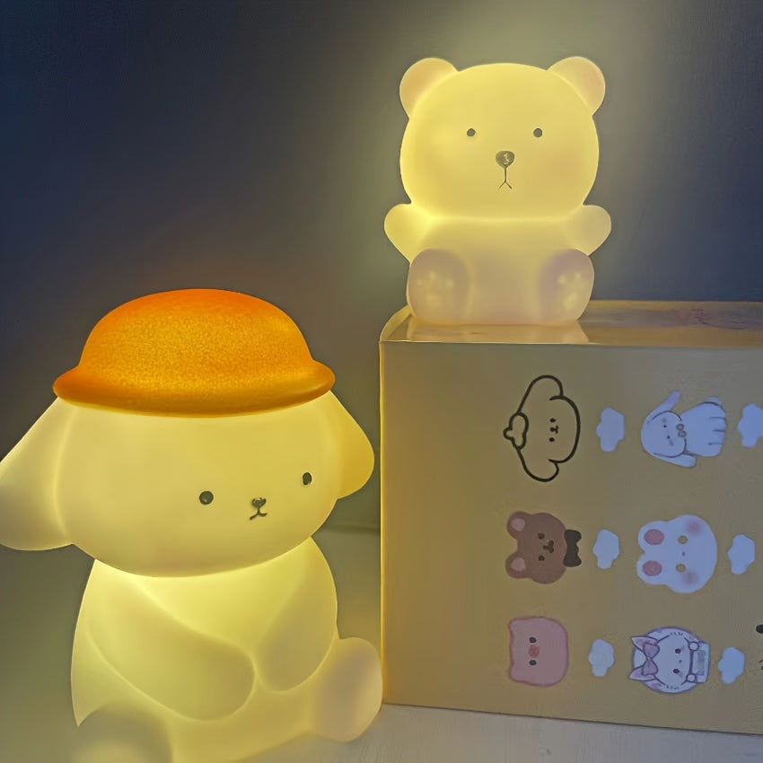 PuppyGlow Light - Petite lampe de nuit LED mignonne pour enfants