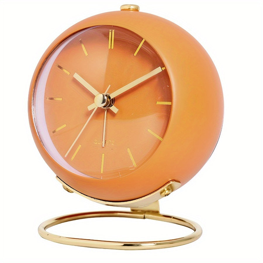 EleganceTime - Réveil Quartz Luxe en Design Métallique