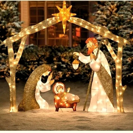 Floroux - Décoration de jardin LED blanc chaud