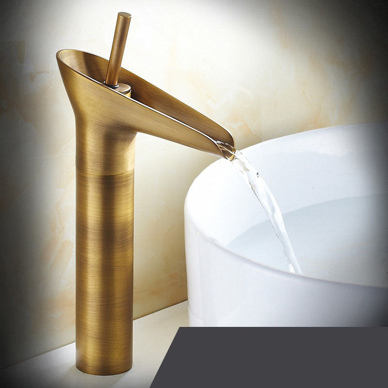 Antique Floroux waterfall faucet | Bathroom faucet | Solid brass | Modern and classic | Sink mixer