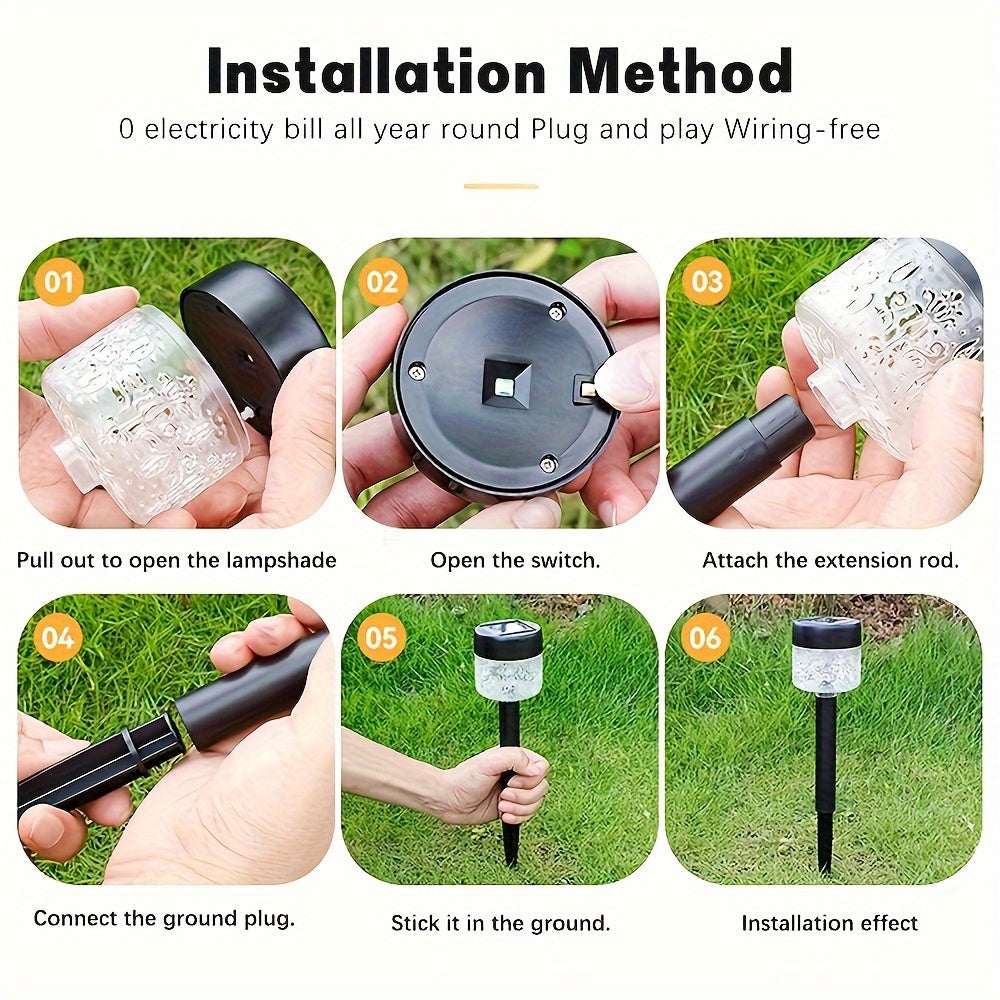 Ensemble SolarGlow – Éclairage de jardin économique pour l'extérieur