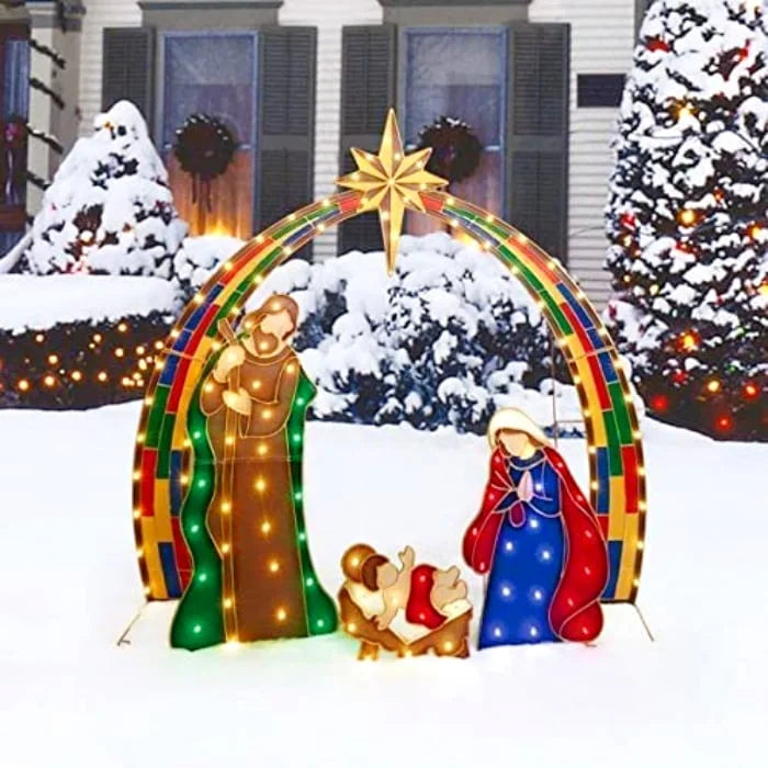 Floroux - Décoration de jardin LED blanc chaud