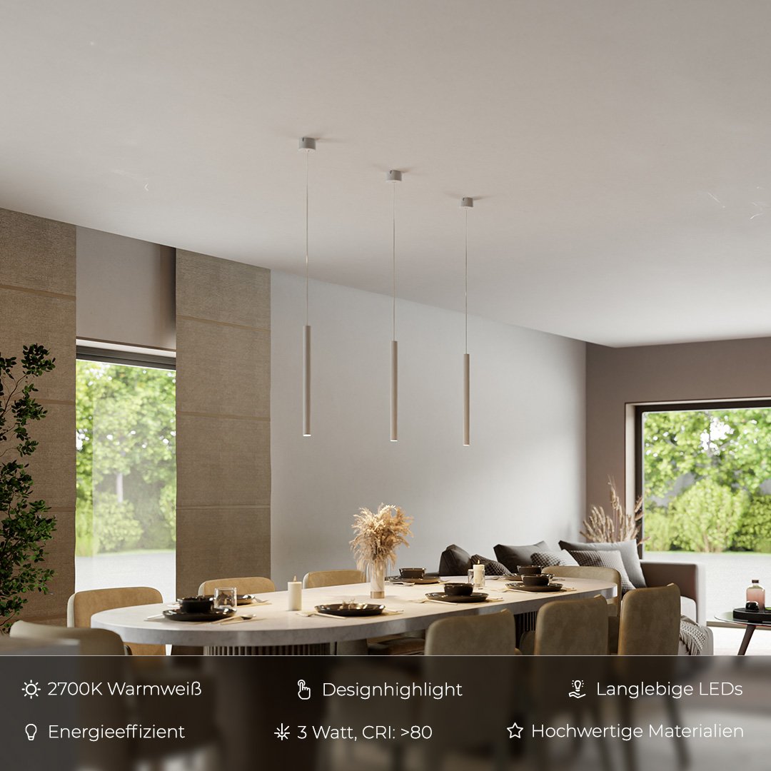 LuminaireÉlégant - Suspension LED Minimaliste au Design Raffiné