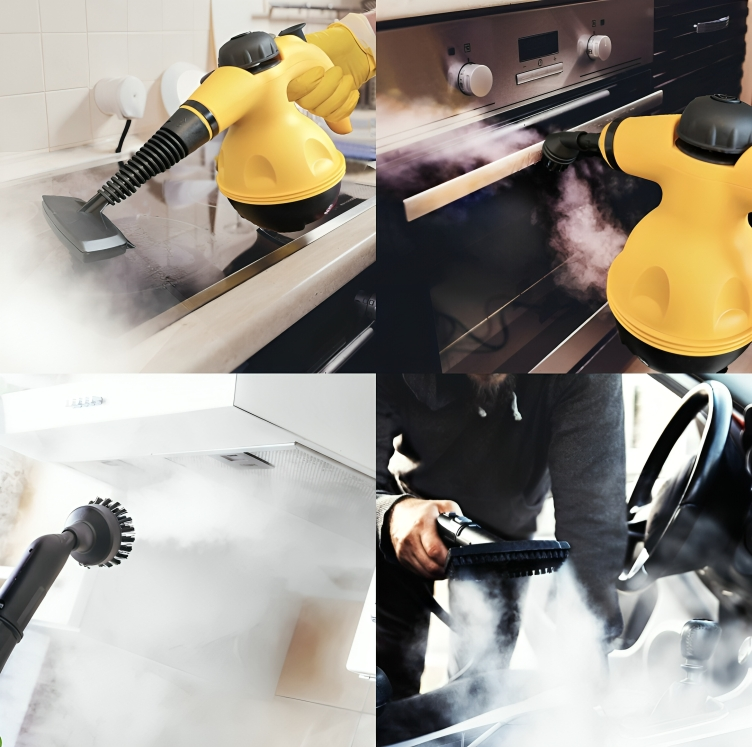 CleanSteam - Nettoyeur à vapeur portable pour voiture