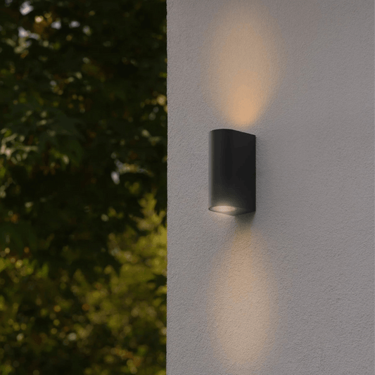 Dion Lampe d'extérieur – Éclairage LED Ovale Up-Down