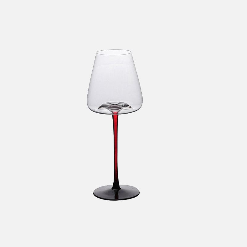 Coupes en verre contrastant laqué piano