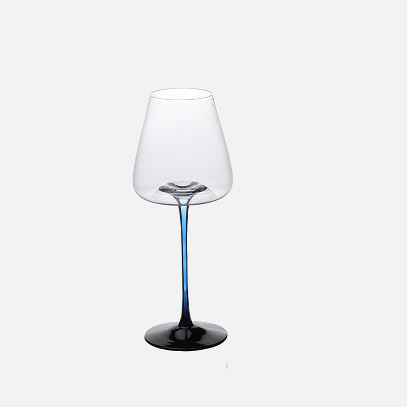 Coupes en verre contrastant laqué piano