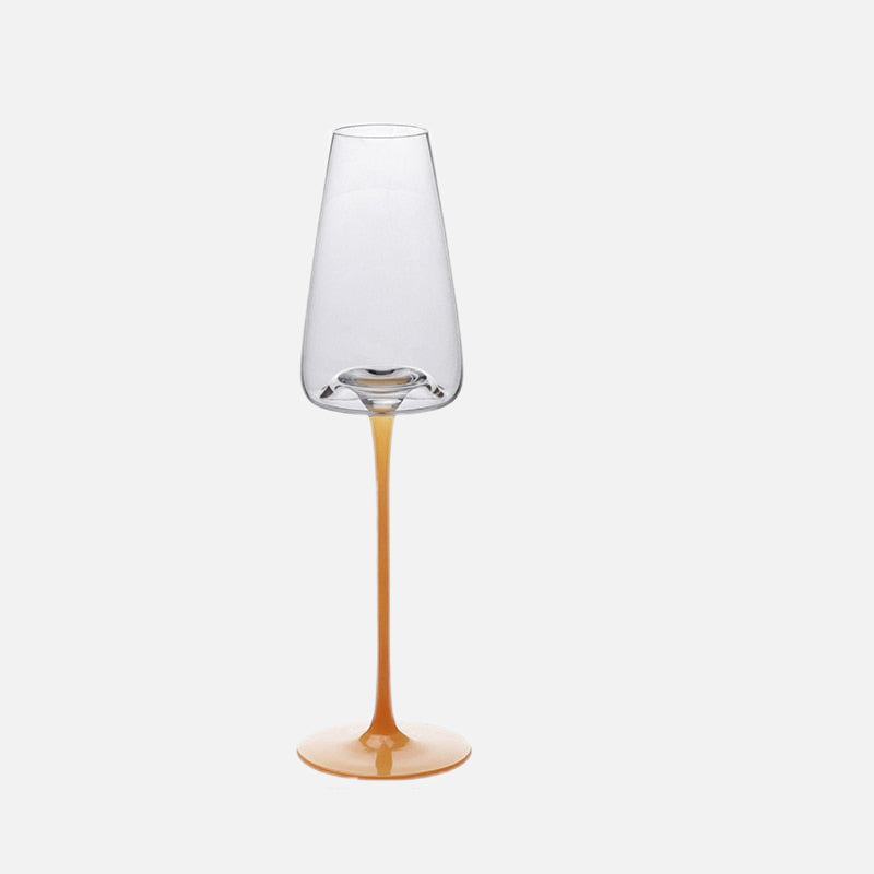 Coupes en verre contrastant laqué piano