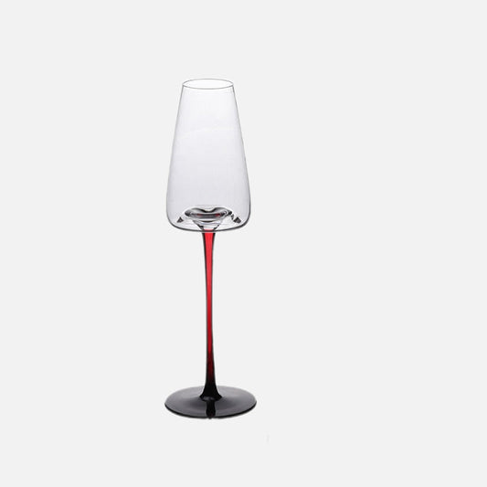 Coupes en verre contrastant laqué piano