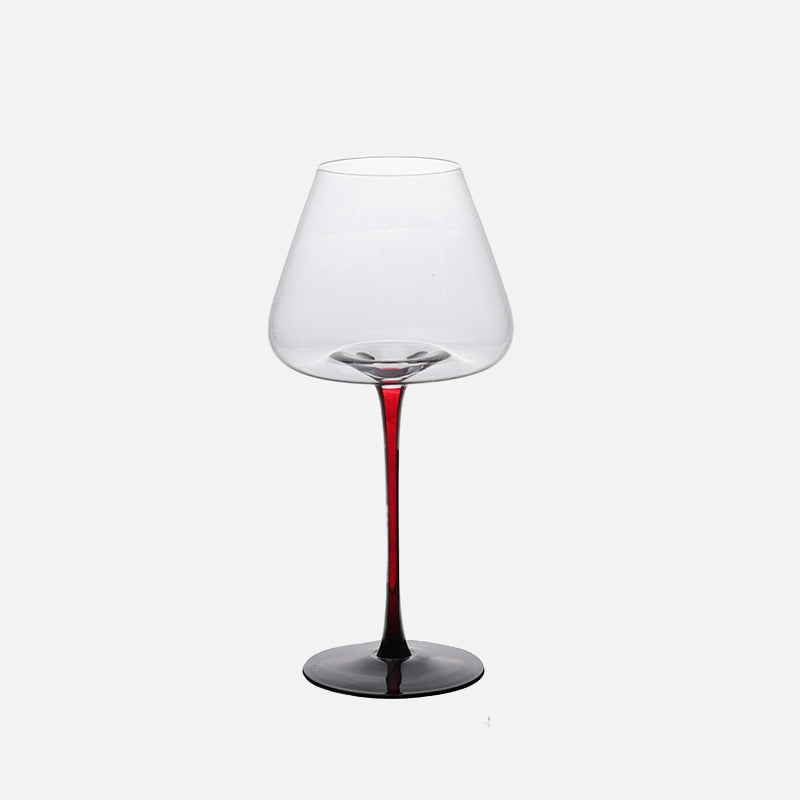 Coupes en verre contrastant laqué piano
