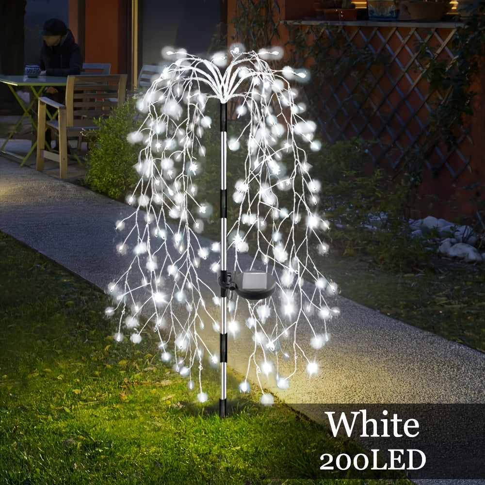 SolarGlimmer - Lampe de jardin solaire avec 8 modes d'éclairage