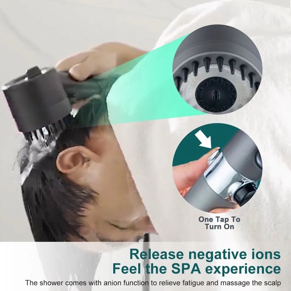Floroux le pommeau de douche haute pression AquaFlow - expérience spa à la maison