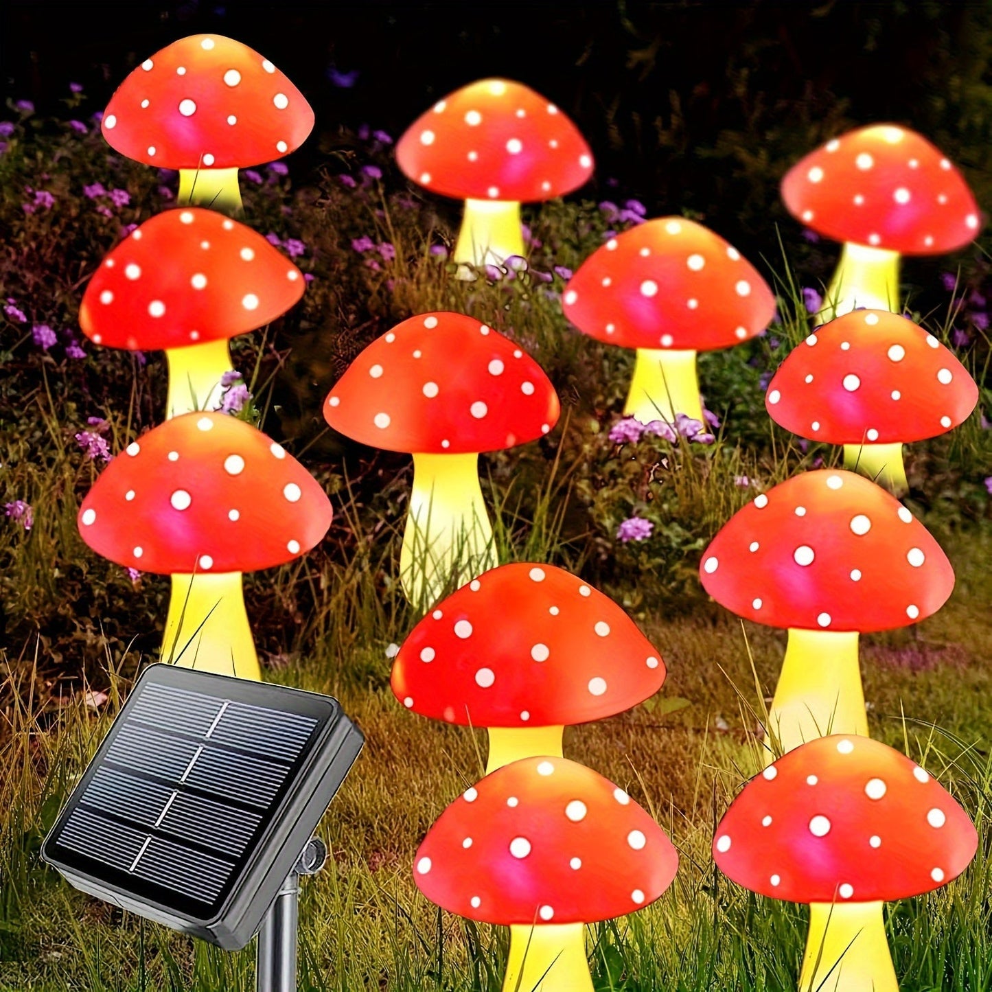 SolarGlow Lampe - Éclairage de jardin économique avec 8 modes