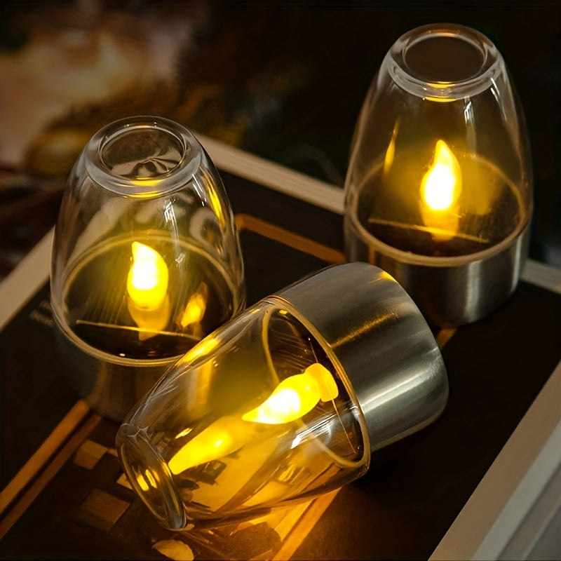SolarCandle – Éclairage LED de bougie à thé solaire pour décoration