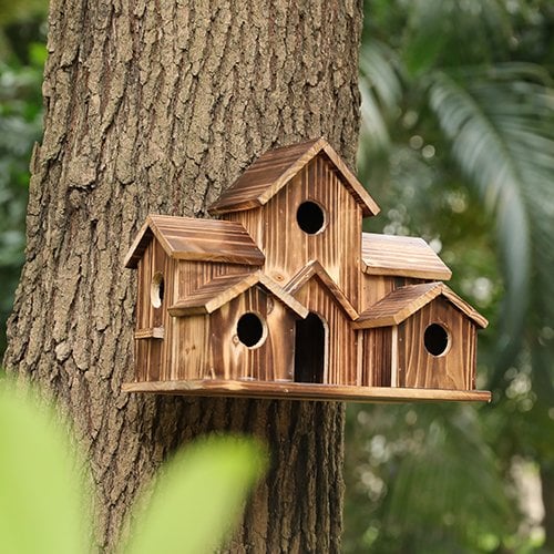 NatureNest – Style Élégant Maison de Oiseaux en Bois Fait Main