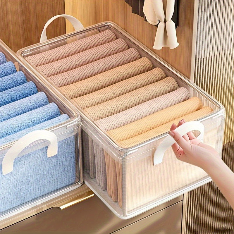 SpaceSaver - Boîtes de rangement empilables élégantes pour vêtements et livres
