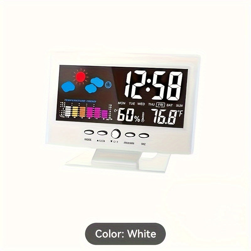 SilentTime Clock – Montre Numérique Élégante de Résistance et de Surveillance Climatique