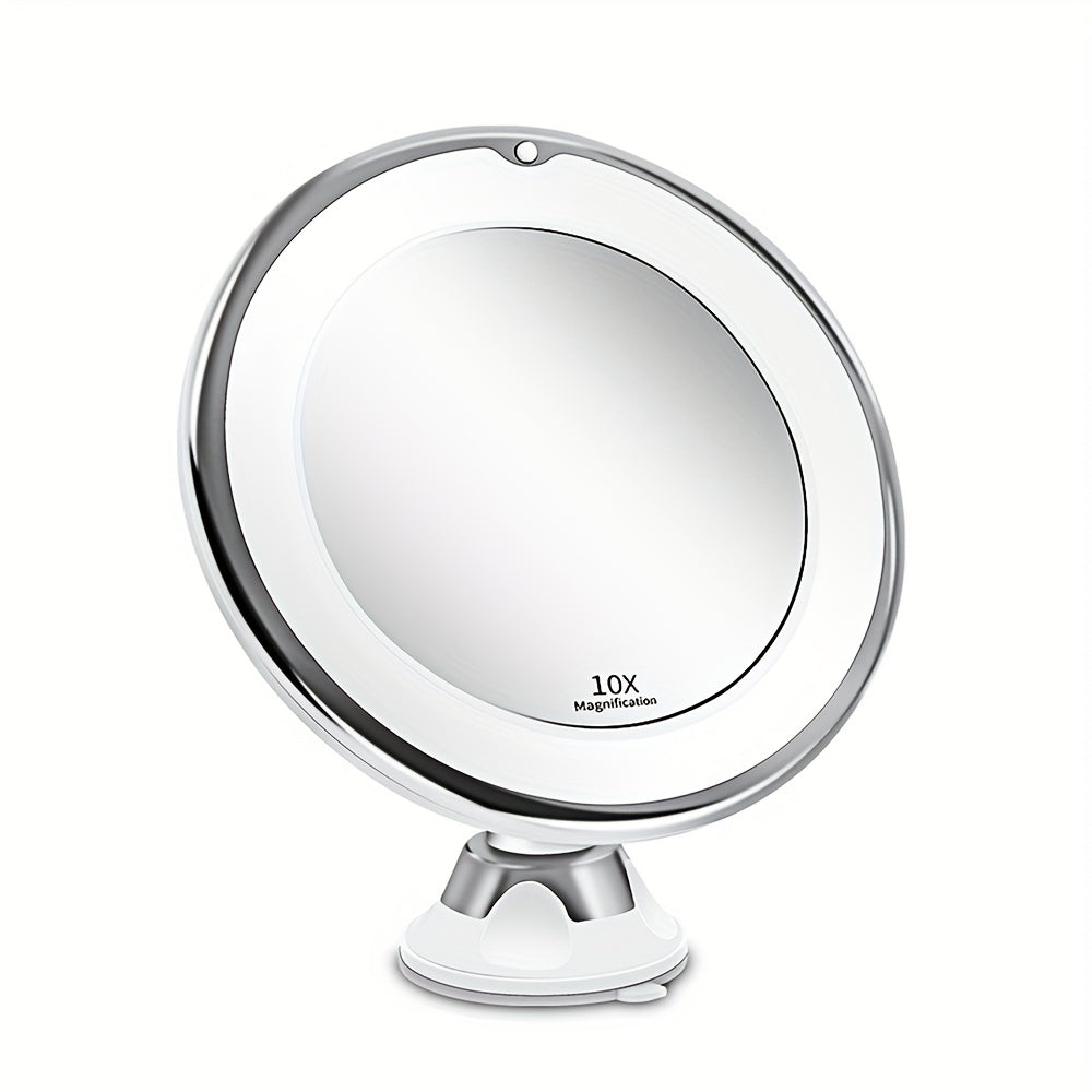 JESLED 10X – Miroir de Maquillage Rotatif avec Éclairage