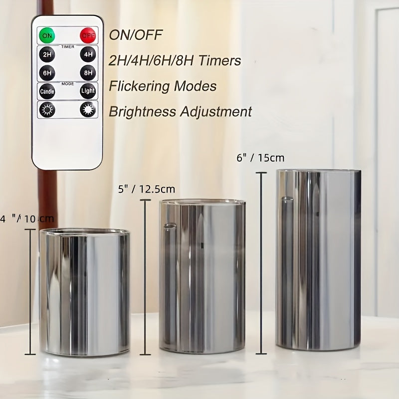 FlameFree Ensemble de Bougies LED – Éclairage Ambiant Élégant pour Intérieur et Extérieur