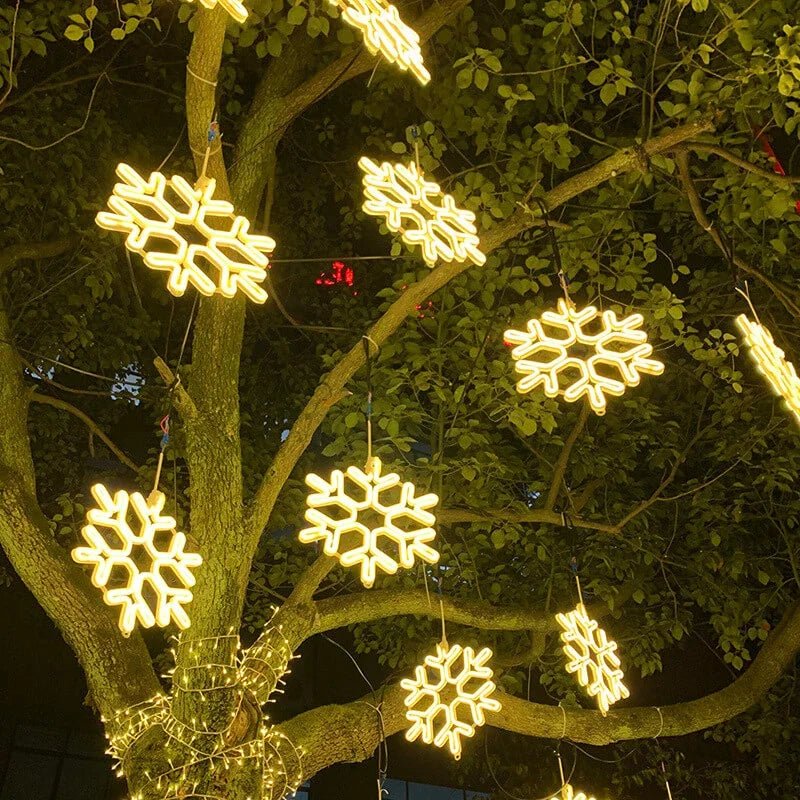 SterrenLicht - Éclairage magique à LED flocons de neige pour fêtes