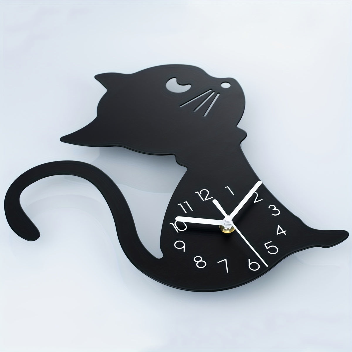 ModernPaws – Horloge mural unique pour chats pour intérieur