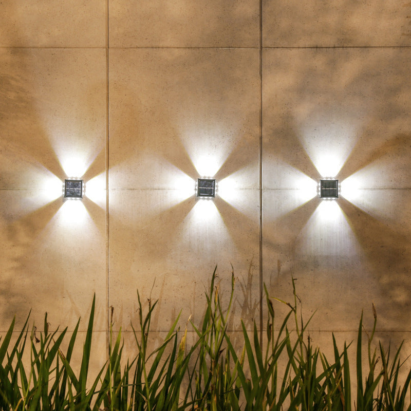 Floroux - Lampe murale solaire LED étanche pour espaces extérieurs