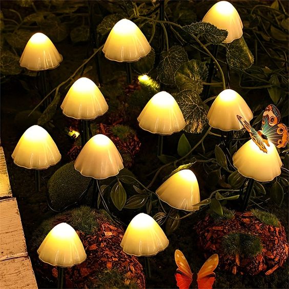 Floroux | Lumières de jardin solaires mystiques