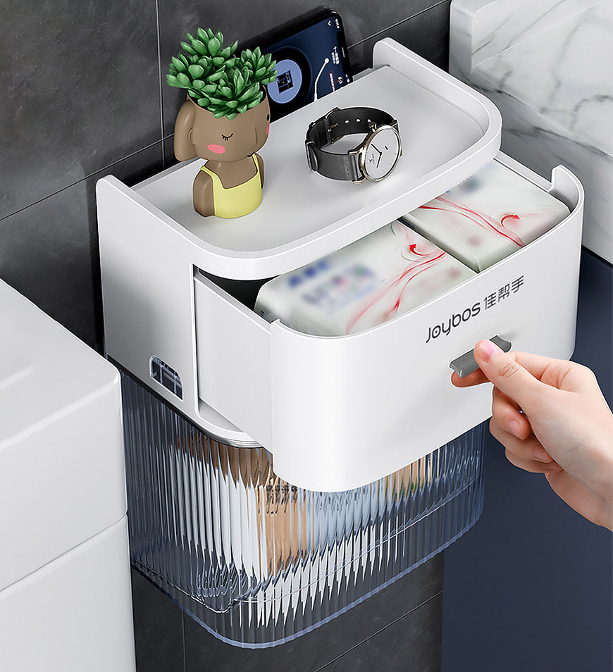 SmartStore - Luxe Porte-papier toilette avec espace de rangement