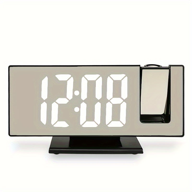 ProTime Horloge – Réveil à Projection Moderne avec Miroir