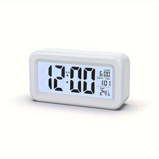 Horloge Réveil Floroux avec Écran LCD - Affichage de la Date et de la Température