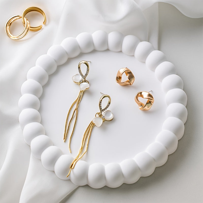 Anneau élégant Tray - Soucoupe multifonctionnelle pour une organisation élégante des bijoux
