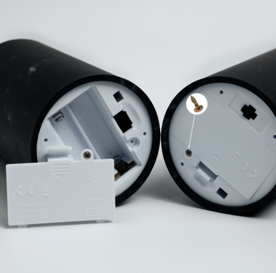 Floroux Set de bougies LED | Set de 3 | Design en marbre | Sans fil | Ambiance | Décoratif