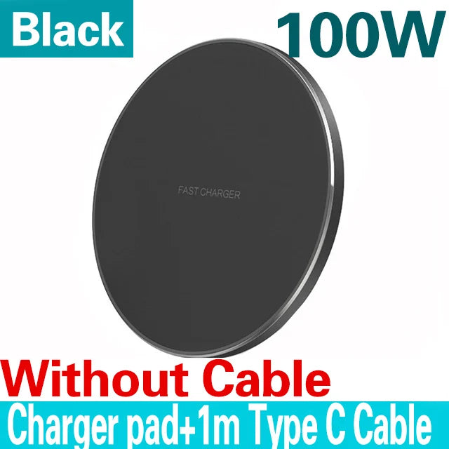 100W Pad de Chargement Magnétique Qi Sans Fil Rapide pour iPhone Samsung & Android