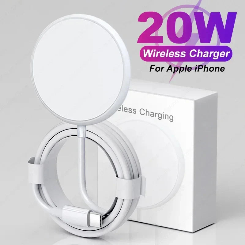 20W Magnétique Qi Chargeur Sans Fil Rapide Pad Pour iPhone - Chargeur de Téléphone Power Delivery PD
