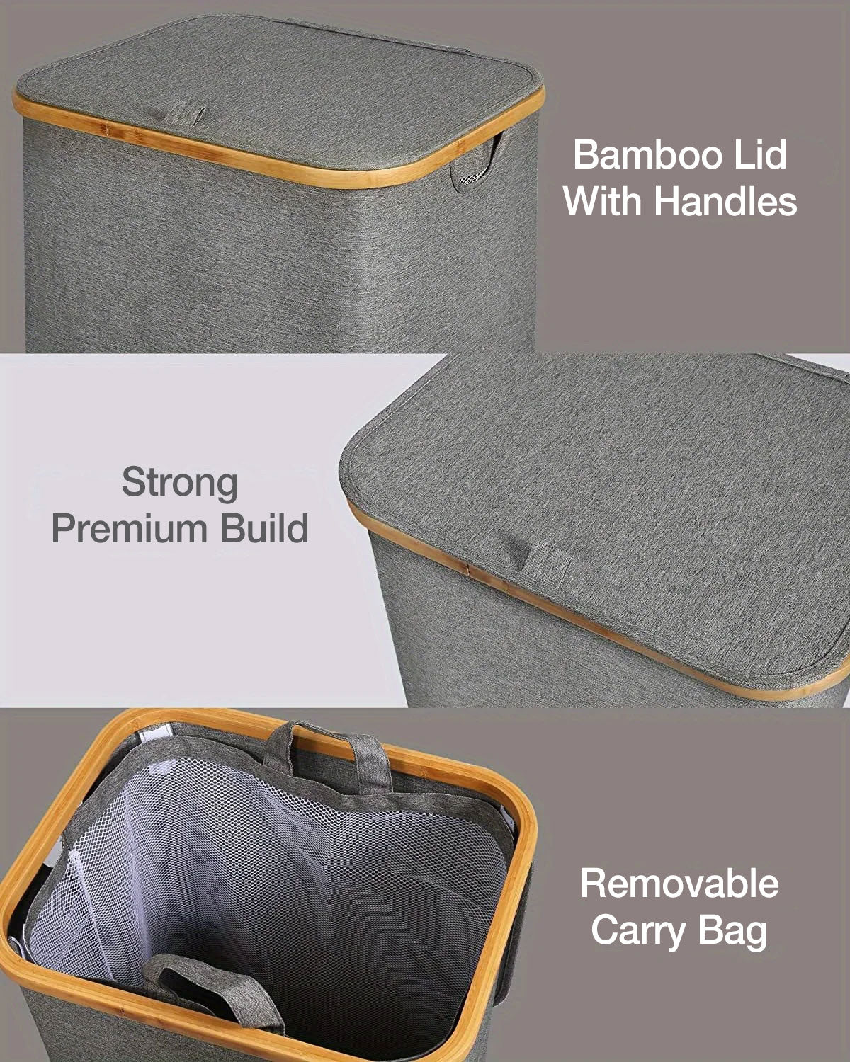 Panier à linge contemporain pliable