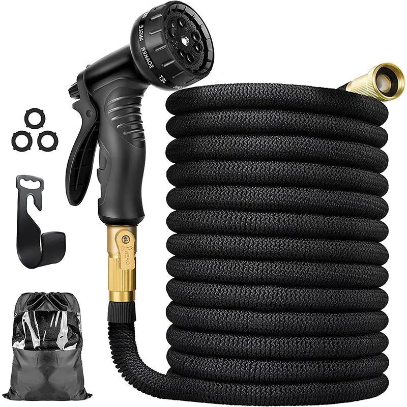 Ultimate 100FT Tuyau de jardin extensible léger - Sans plis, 8 modes de pulvérisation, parfait pour le jardinage et le lavage de voiture