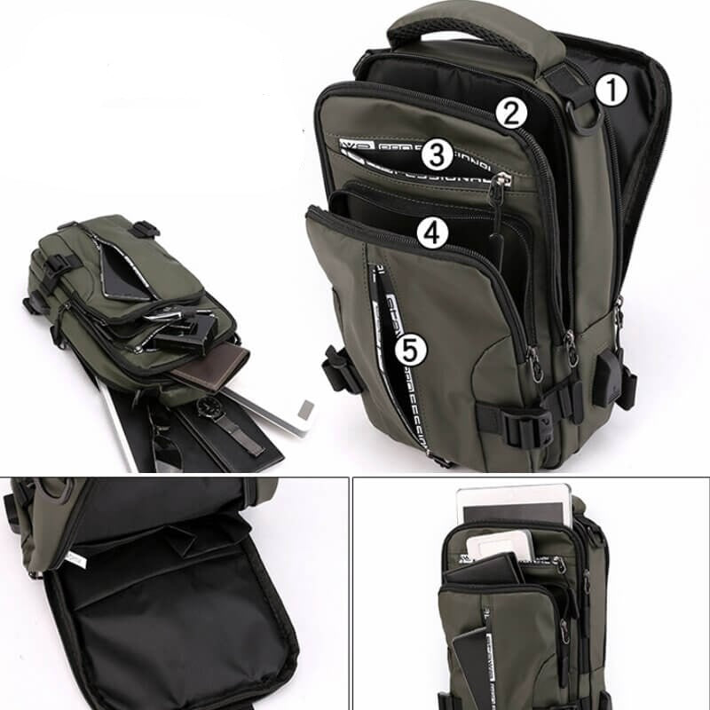 CityTrek Bag - Sac Bandoulière Oxford Étanche Élégant