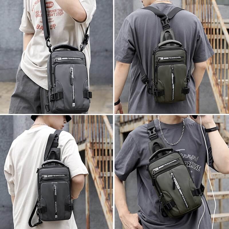 CityTrek Bag - Sac Bandoulière Oxford Étanche Élégant