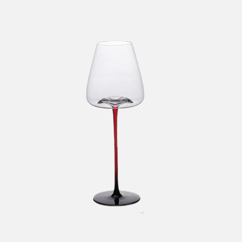 Coupes en verre contrastant laqué piano