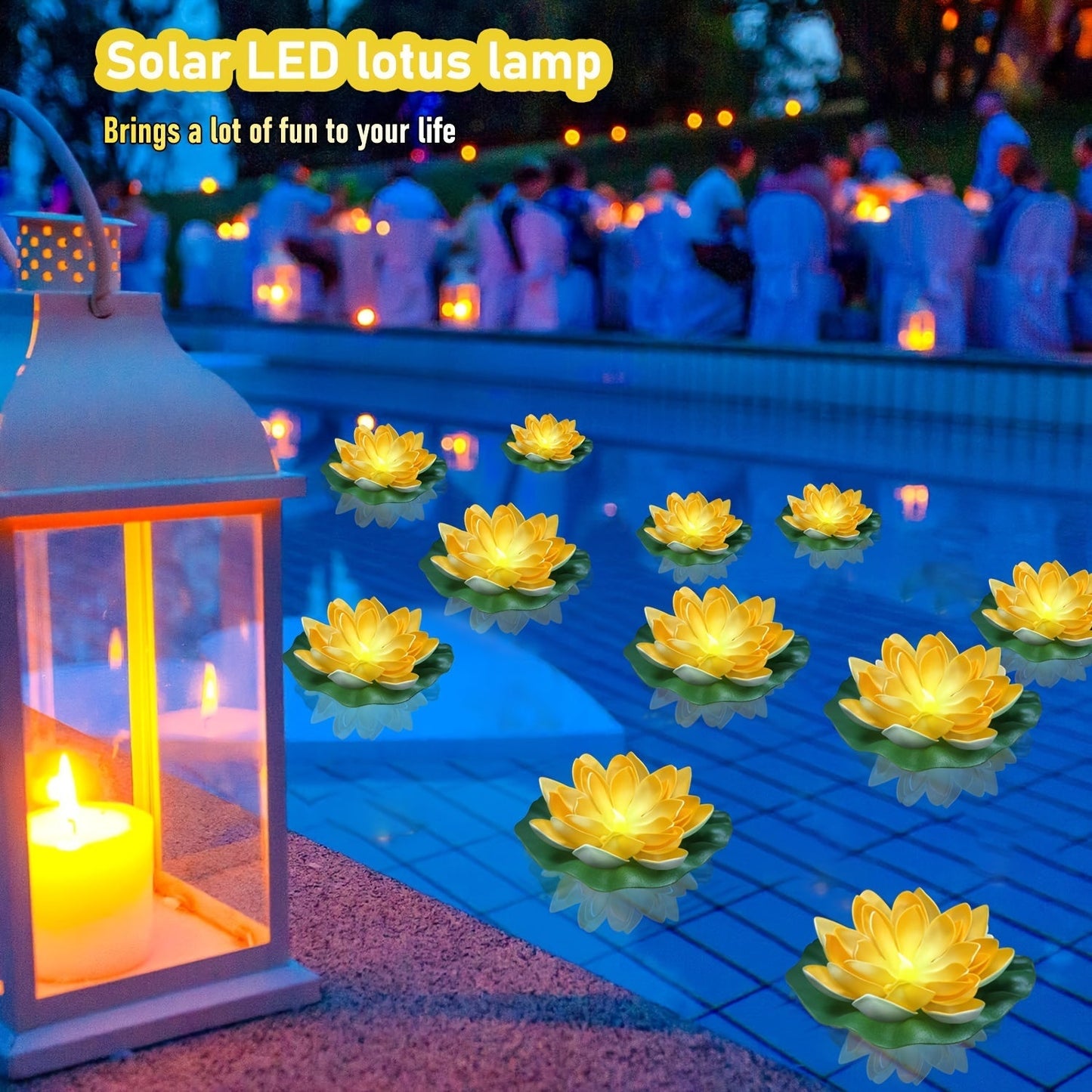 SolarLily – Lanternes solaires LED Lotus élégantes