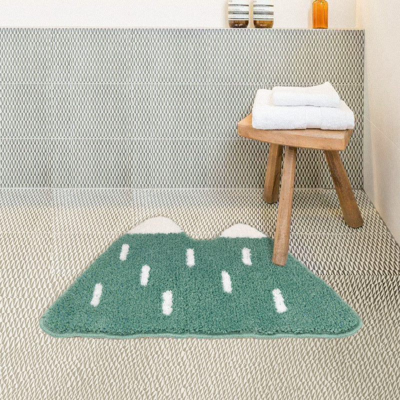 Tapis de bain absorbant de montagne japonaise