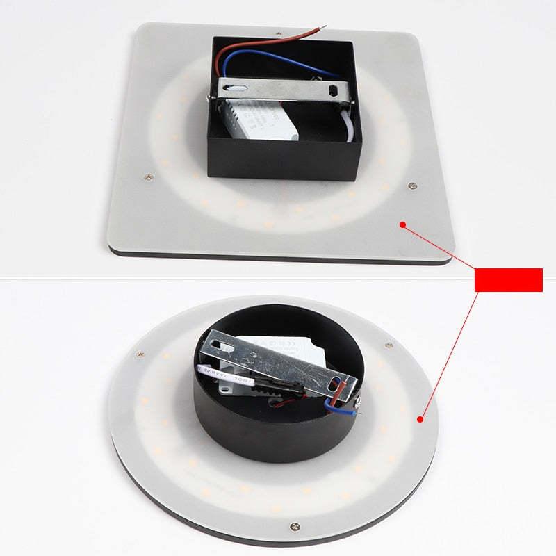 Orr - Modernes Minimalismus LED Appliques Noires Métal