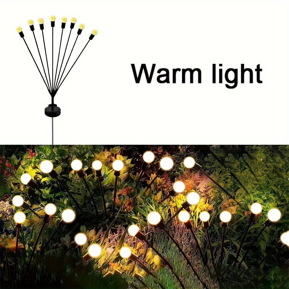 SolarFirefly Lights - Décoration de jardin LED élégante pour l'extérieur