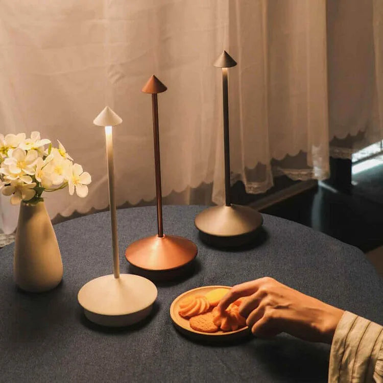 Floroux - Élégante et Portable Lampe de Table Sans Fil avec Luminosité Réglable