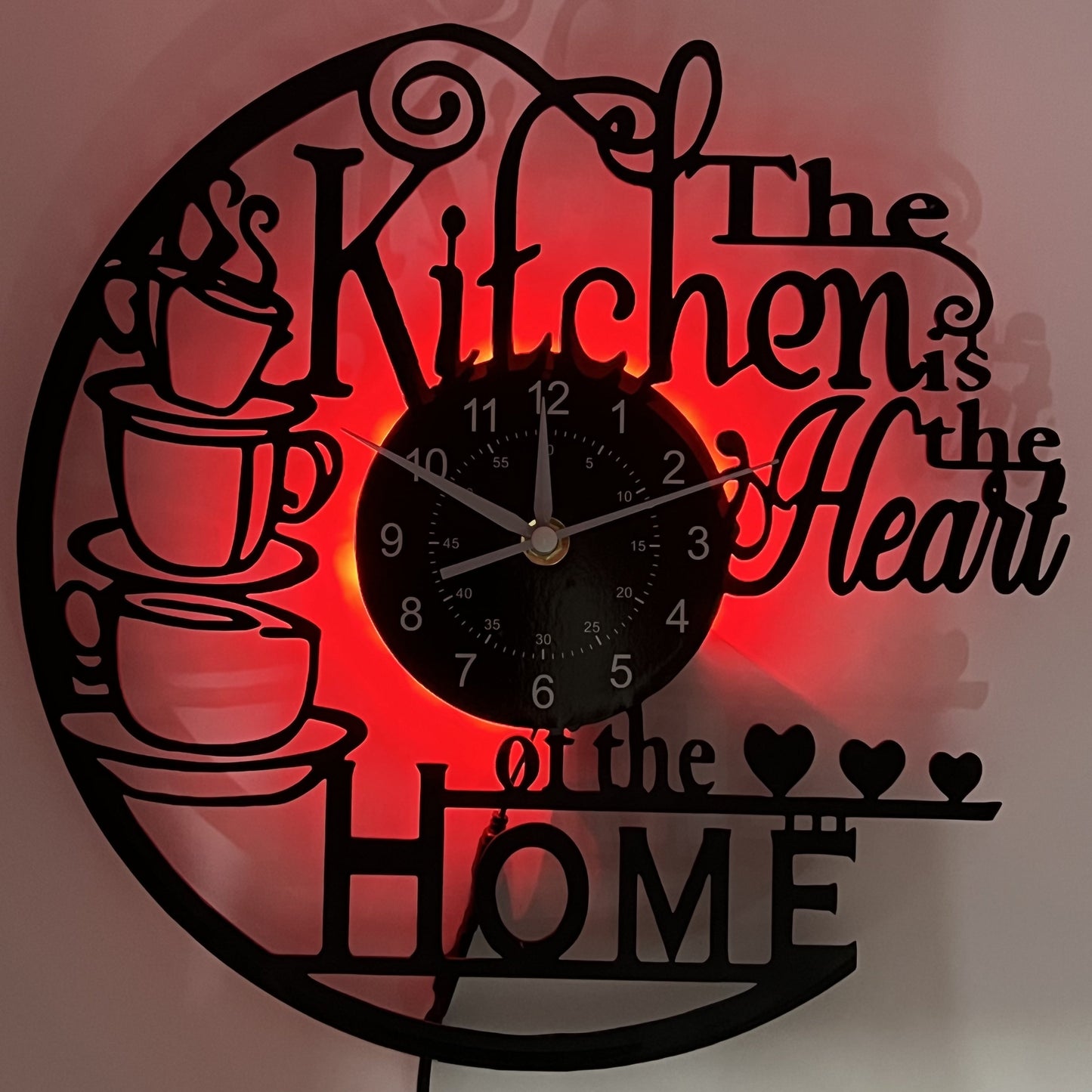 Horloge murale Floroux - Horloge silencieuse pour salon, chambre et cuisine