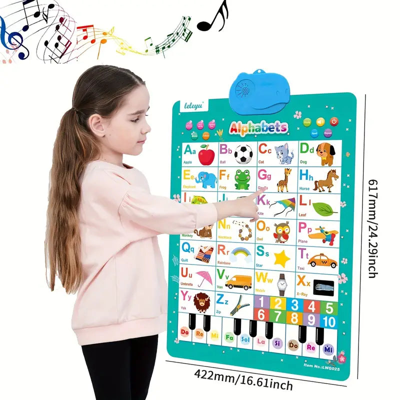 Affiche Murale ABC Parlant pour Tout-Petits - Apprendre en S'Amusant